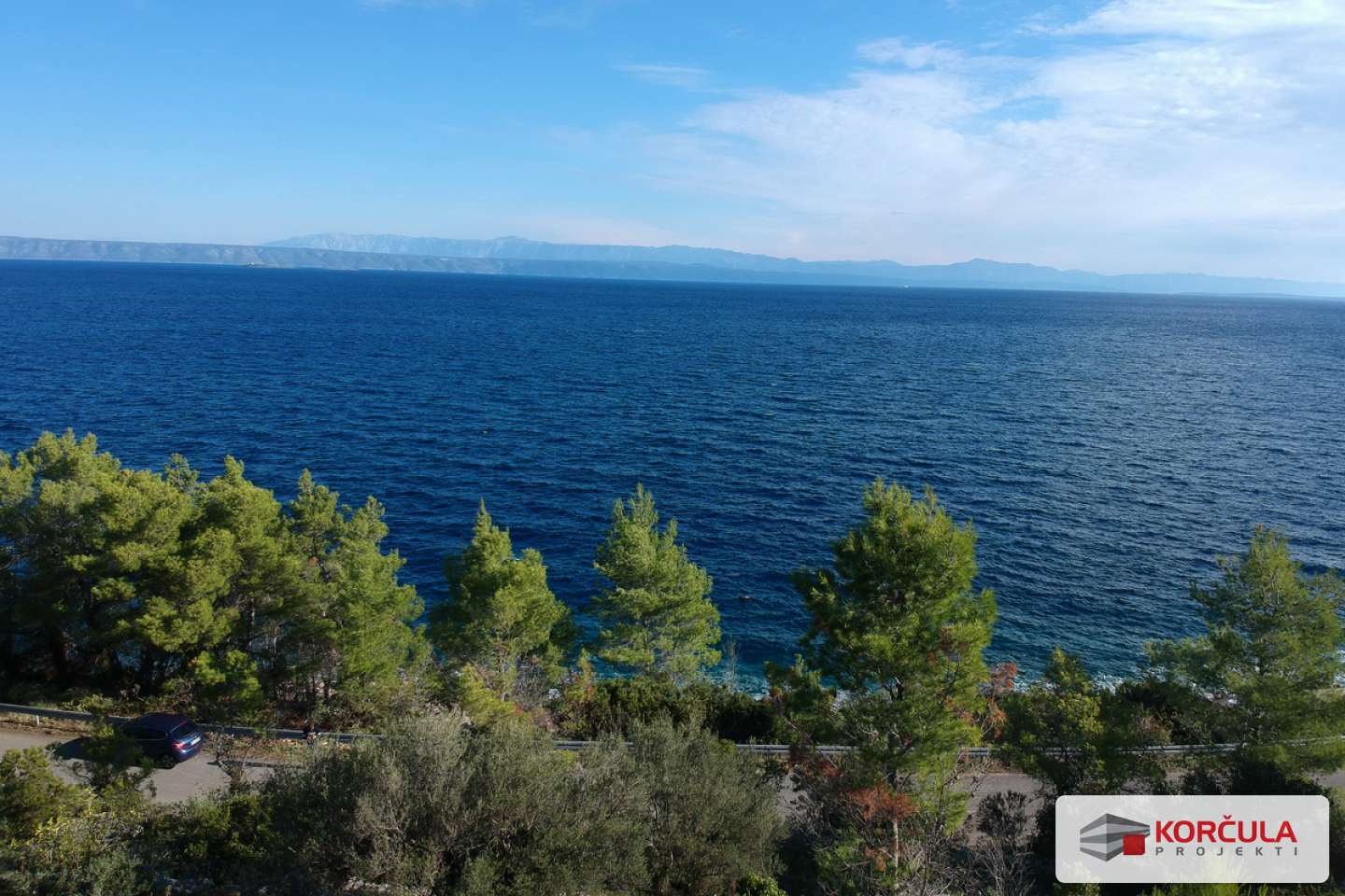 Building land in a quiet bay, northern shore of the island of Korčula