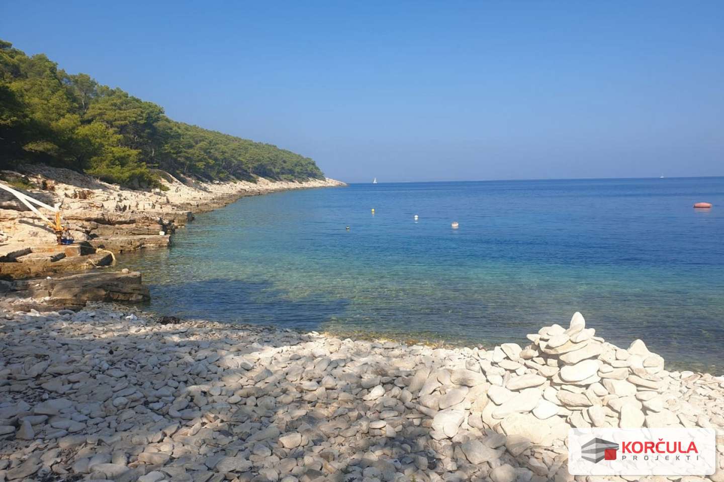 Building plot, beautiful sea view, first row to the sea