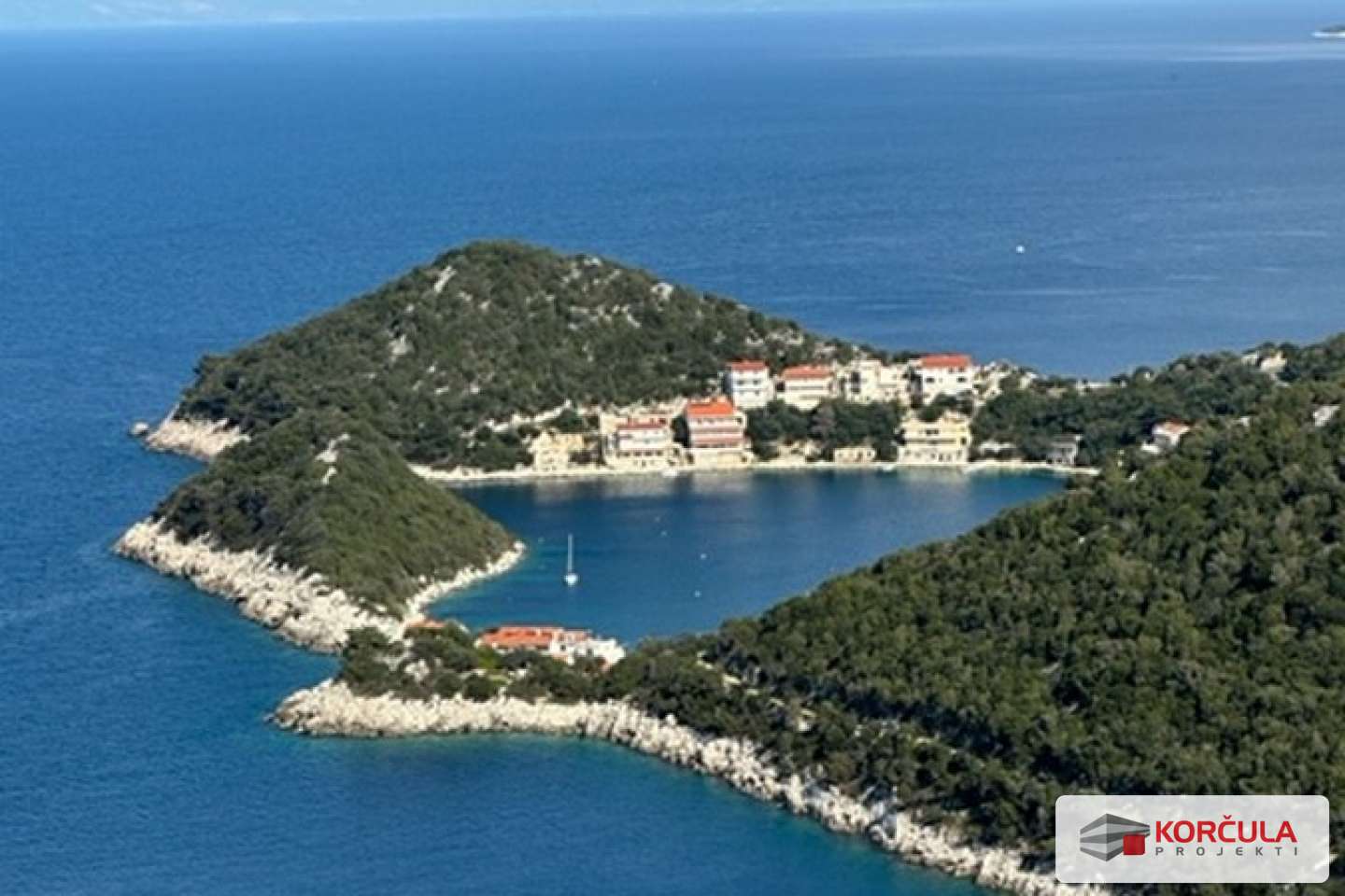 Building land for sale in Skrivena Luka in Lastovo with a beautiful view