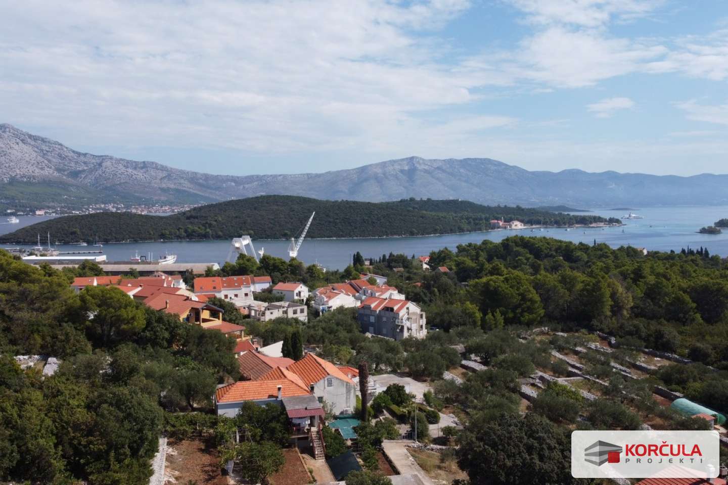 Building land in Korčula, area of St. Anton