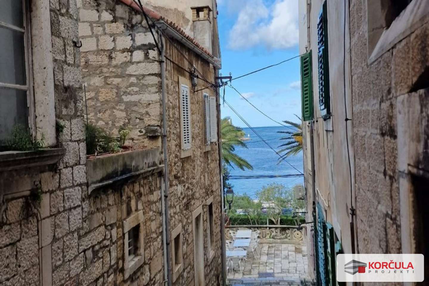 Stone house in the core of the old town, Korčula