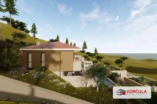  Villa in the third row from the sea in Prižba, new construction