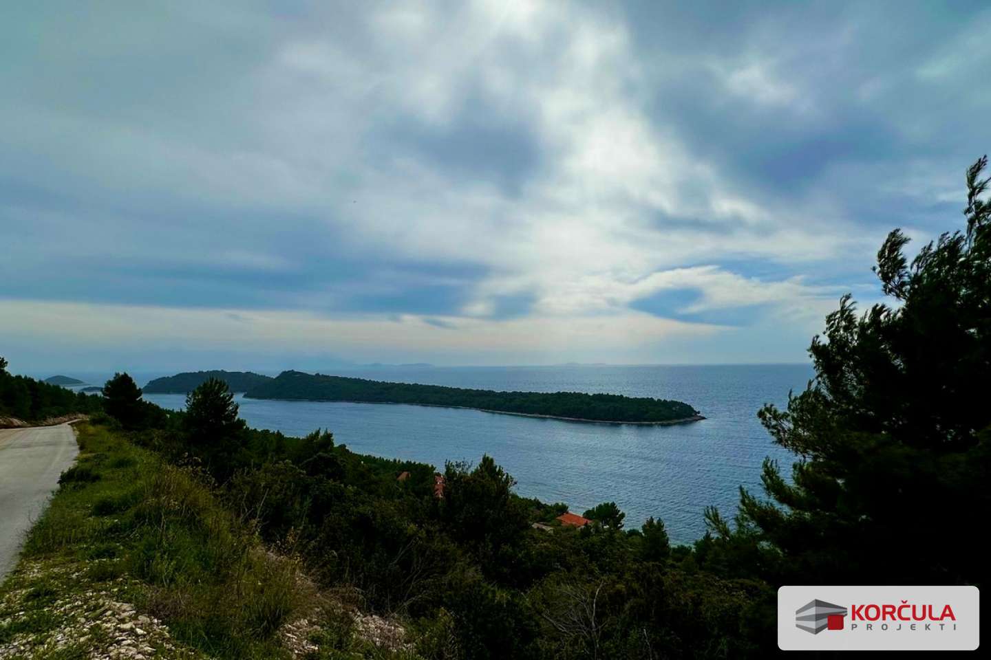Agricultural Land with a Stunning View in Karbuni, Third Row from the Sea