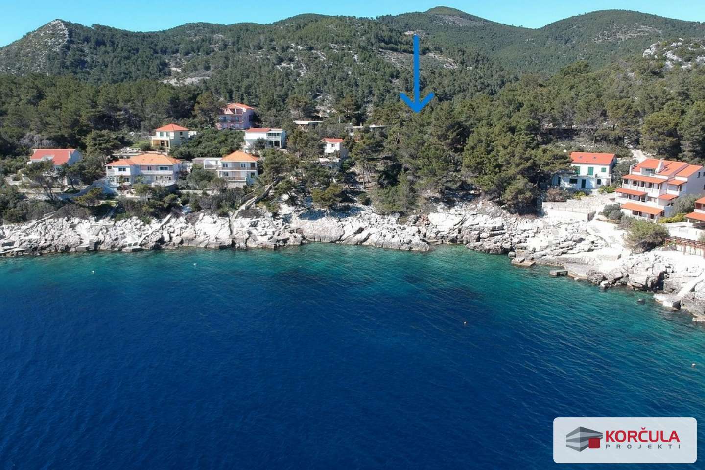 Atraktivno građevinsko zemljište na Prižbi – treći red od mora, s prekrasnim pogledom i fer cijenom Atraktivno građevinsko zemljište na Prižbi – treći red od mora, s prekrasnim pogledom i fer cijenom