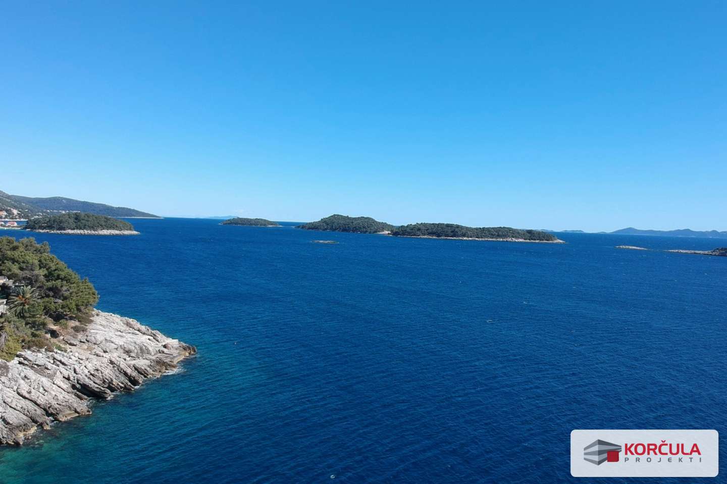 Beautiful Smaller Building Plot in Prižba – Third Row from the Sea, with Stunning Views and a Fair Price