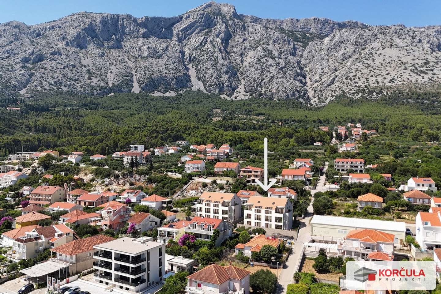 Stan (novogradnja) na katu zgrade s prekrasnim pogledom u Orebiću Stan (novogradnja) na katu zgrade s prekrasnim pogledom u Orebiću