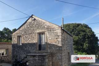 Traditional stone houses in the charming  Mediterranean settlement on the Pelješac peninsula 