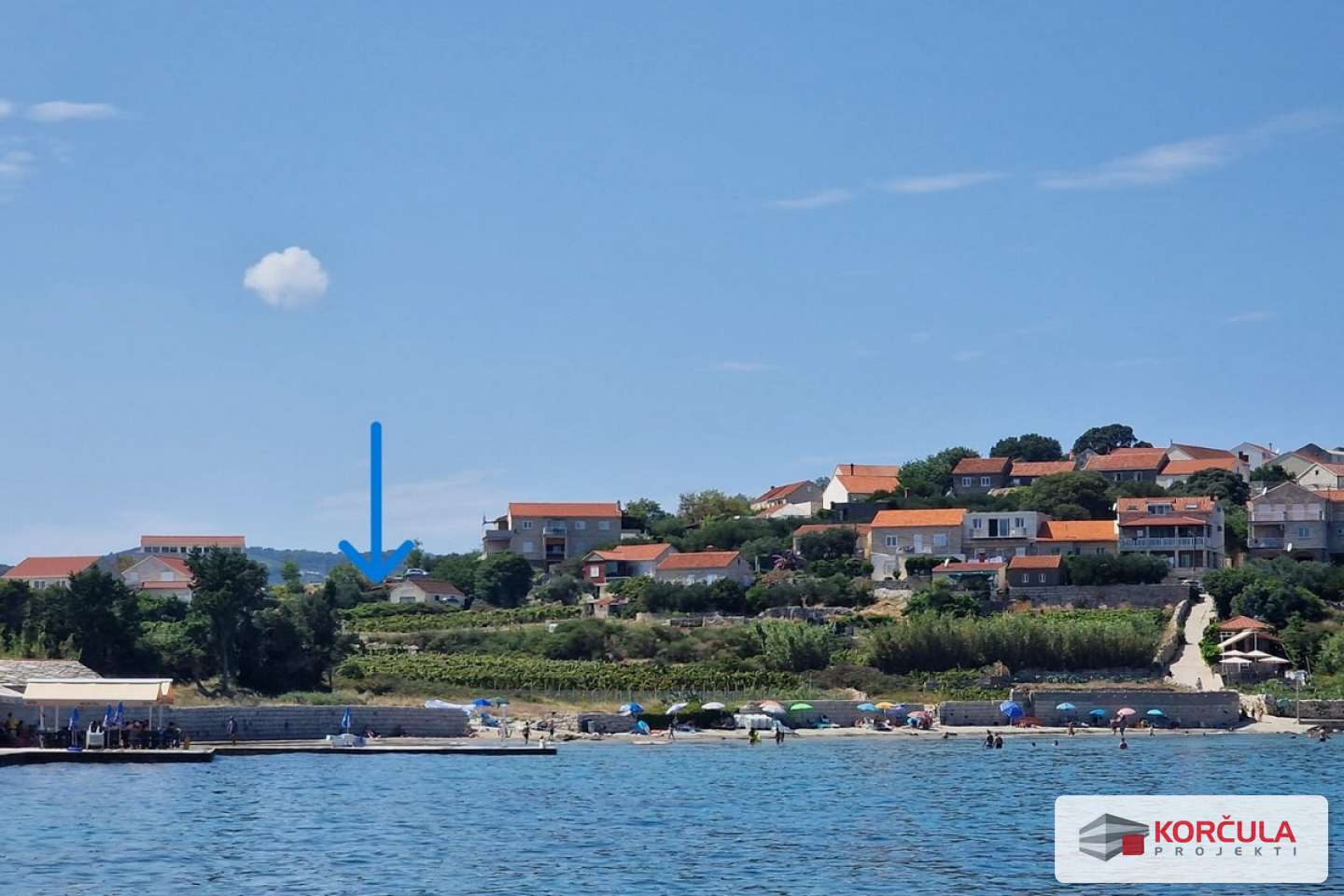 Predivno građevinsko zemljište s panoramskim pogledom i blizinom mora – Lumbarda (uračunat PDV)