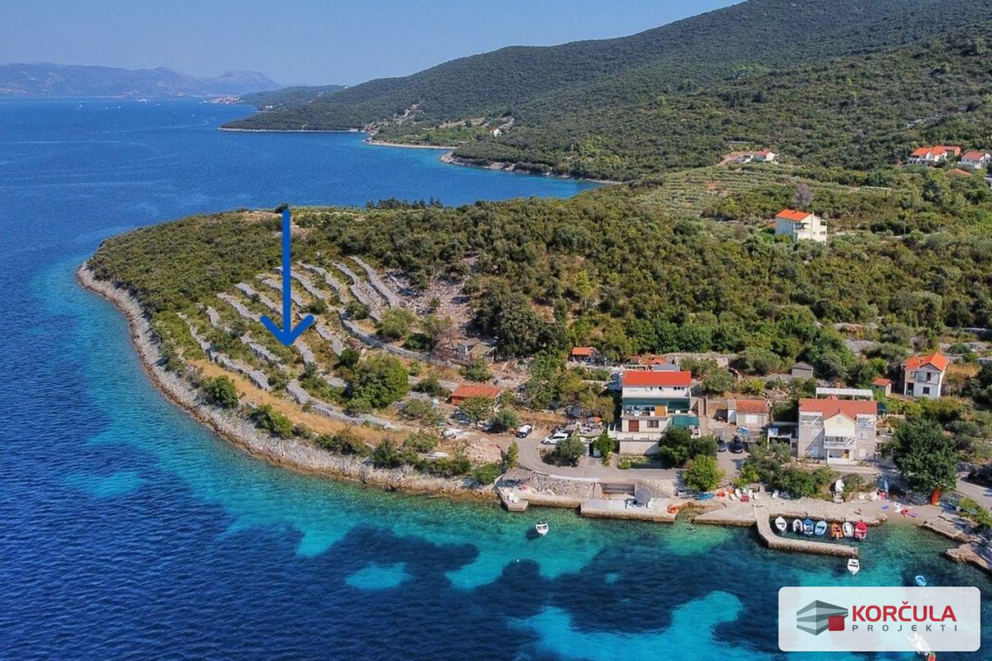 Spectacular Seafront Land in Kneže, Available for Individual or Joint Purchase