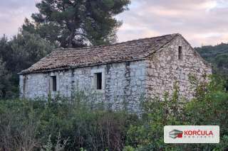 Stone House with Land, Secluded Location Near the Town of Korčula