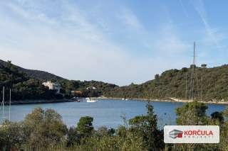 Land of impressive dimensions in the enchanting and secluded cove of Vrbovica, second row from the sea