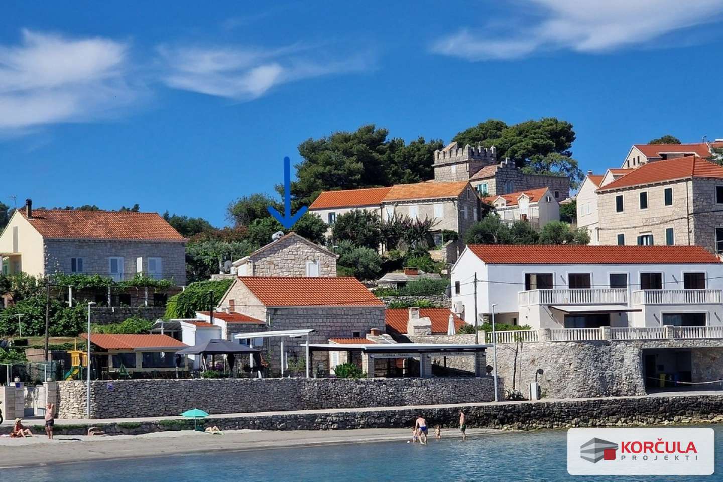 Mediteranski dragulj uz more – autentična kamena kuća s pogledom koji oduzima dah, Lumbarda