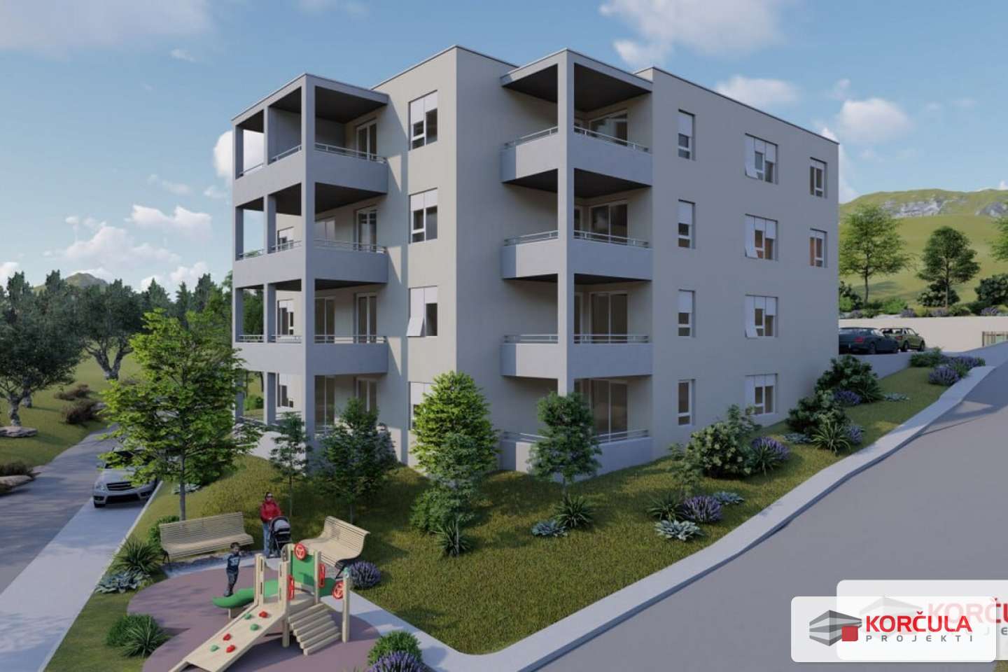 Studio apartman u suterenu zgrade, novogradnja, Vela Luka - PDV uračunat !