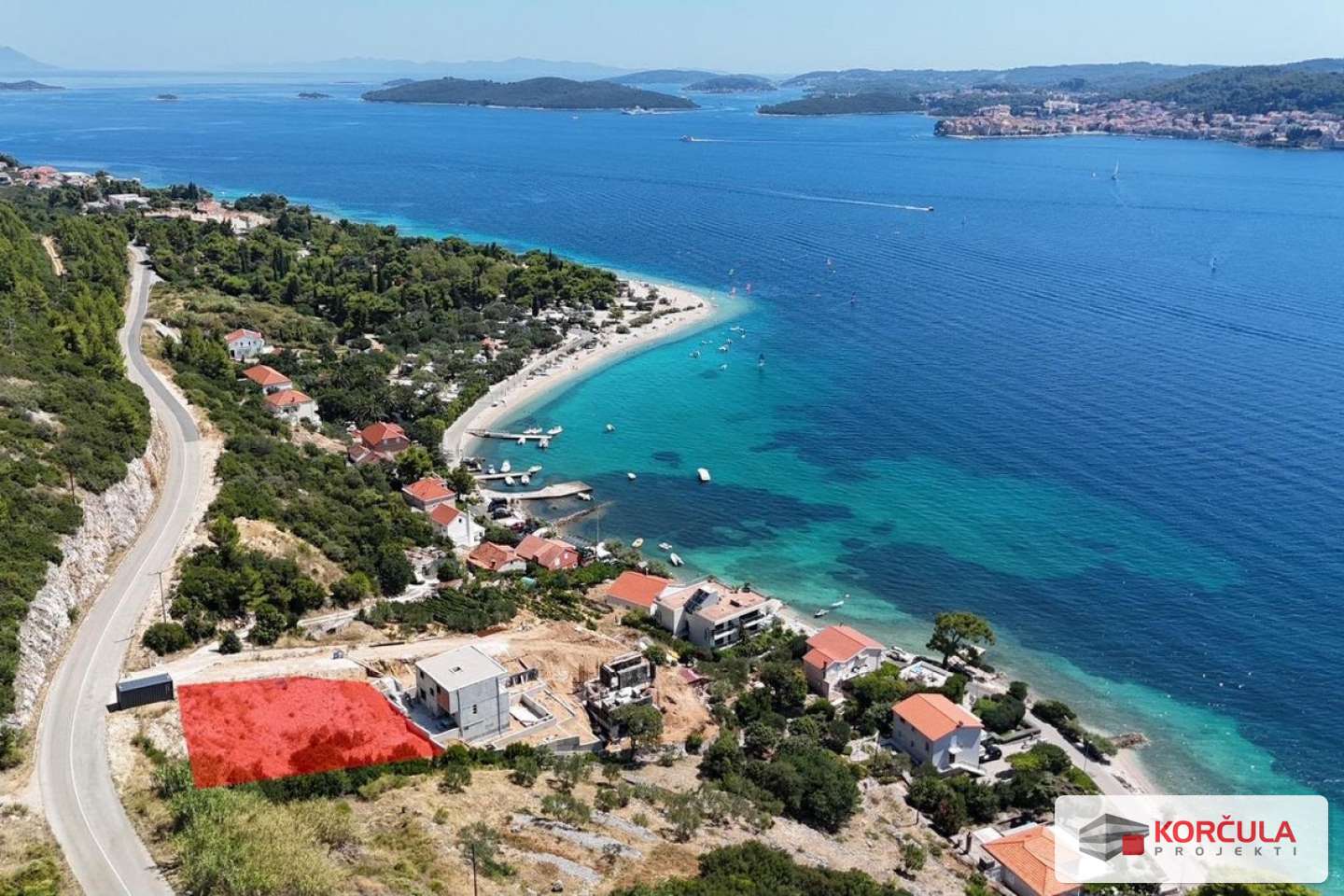 Beautiful Building Plot in Kučište, Pelješac – Close to the Sea with Panoramic Views