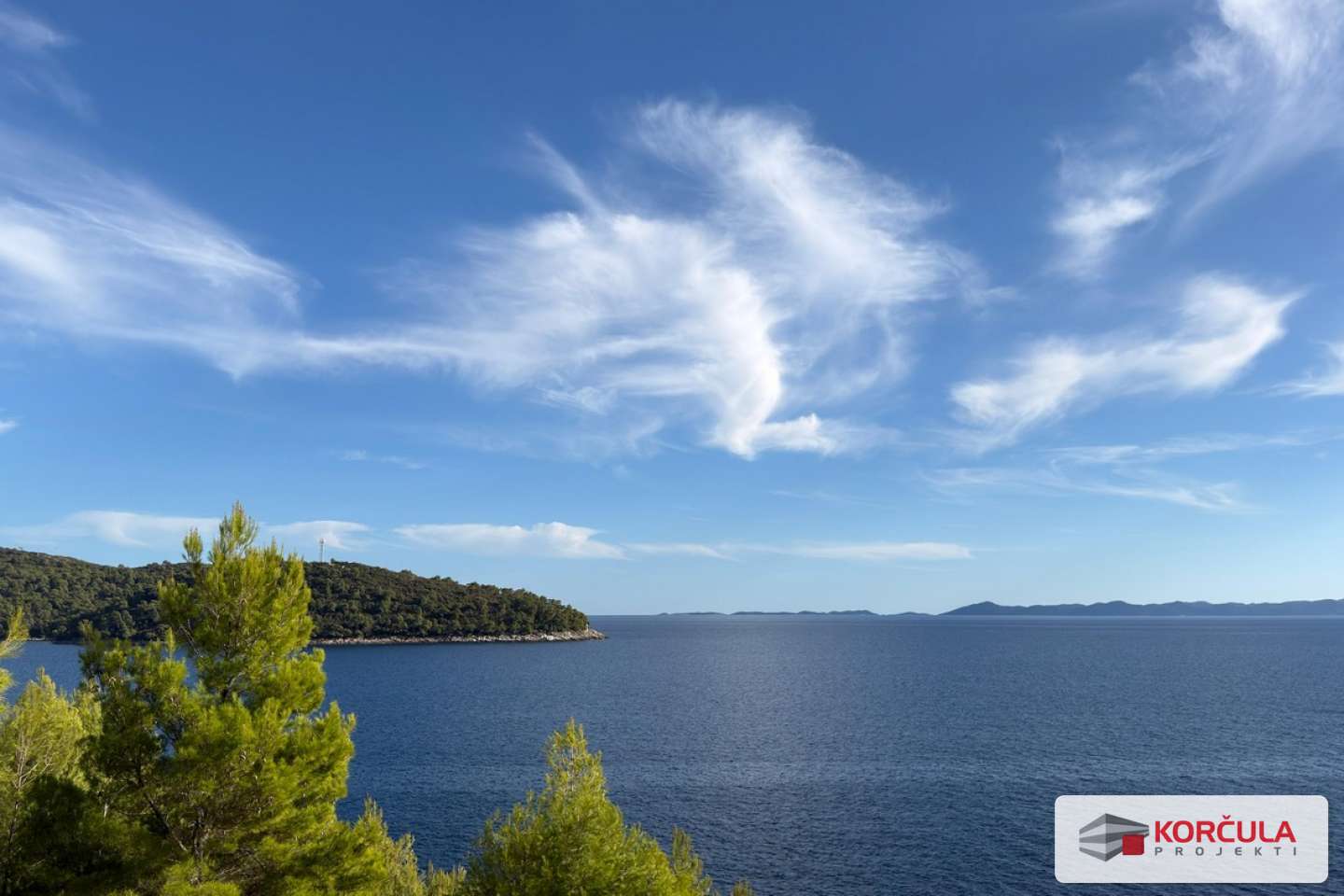 Beautiful Building Plot with Building Permit and Open Sea Views – Second Row from the Sea, Vinačac